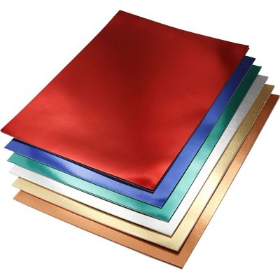 Metallboks - blandede farger - A4 -30 ark