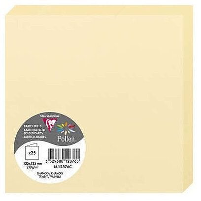 Pollen Dubbelkort 135x135 - 25-pack - Gulbrun