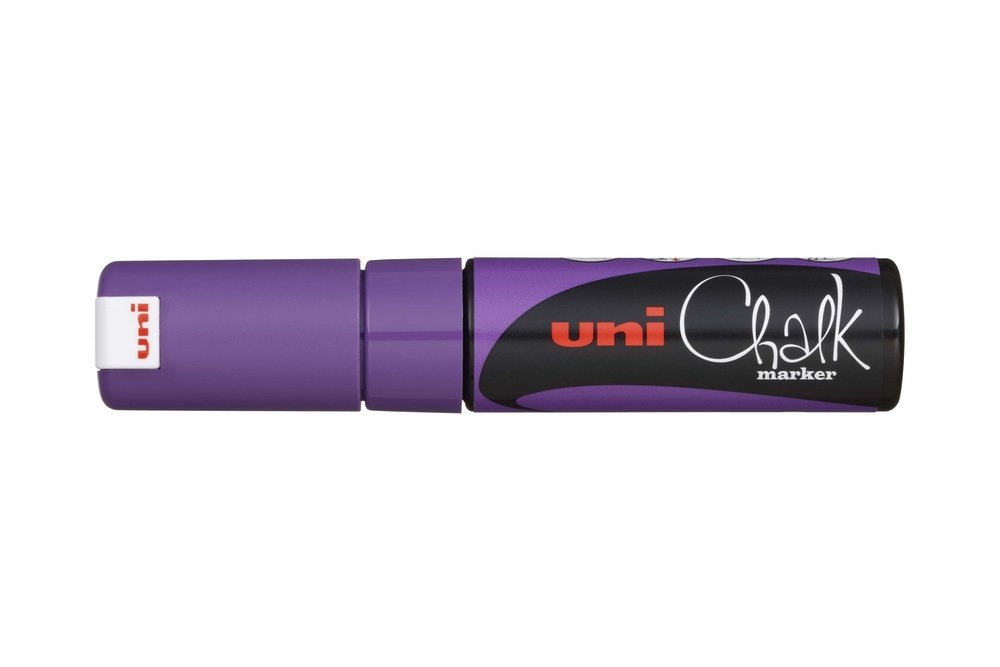 Uni Chalk Marker PWE-8K - Violet (55) - Øvrige Markers, Markers, Penne, Penne, kridt & tusch