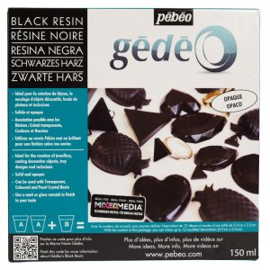 Resin Epoxi - Pebeo - Svart Crystal resinkit 150ml