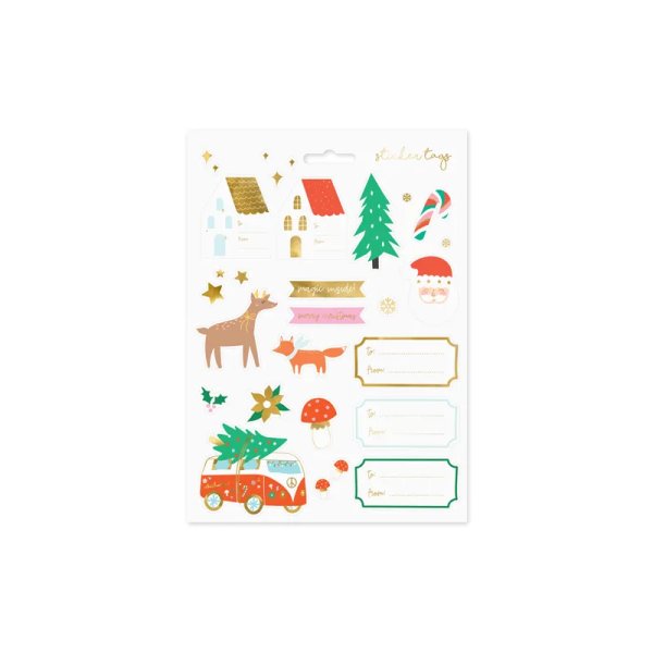 Julstickers Winter Forest 2-7 cm mix - 20 stickers Julstickers Winter Forest 2-7 cm mix - 20 stickers