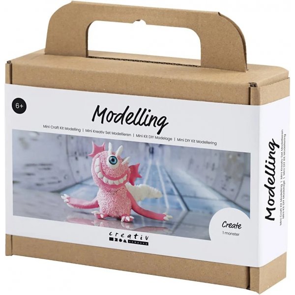 Mini DIY Kit Modellera, ljusrosa, Monster Sally Mini DIY Kit Modellera, ljusrosa, Monster Sally