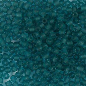 Rocaillepärlor matt frozen 3 mm Turkos 25 g Rocaillepärlor matt frozen 3 mm Turkos 25 g
