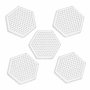 P�rlplattor i bioplast hexagon 5 st
