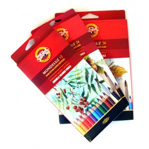 Akvarellblyant Mondeluz - Pappkarton (3 forskjellige strrelser)