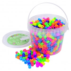 Rörpärlor XL - neon - 900 st Rörpärlor XL - neon - 900 st