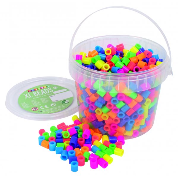 Rörpärlor XL - neon - 900 st Rörpärlor XL - neon - 900 st