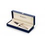 Kulepenn Waterman Carne Deluxe Black - Gold Trim - M Blue