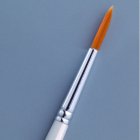 Pensel syntetisk Gr. 2 /  4 mm - vit rund