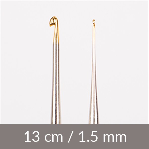 Virknål - Stål - 13cm 1.50mm / 5.1in - Virknålar, Virkning, Sticka & virka