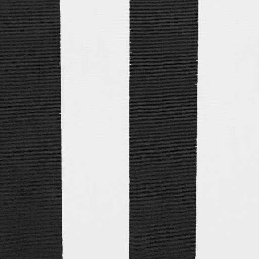 Markisestof Caribbean Stripe - 504 - Sort - Markisestof, Stof