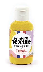 Textilfärg 50 ml guldfärgad gul Textilfärg 50 ml guldfärgad gul