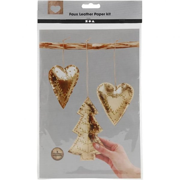 DIY-st - Julefigurer af lderpapir - Guld