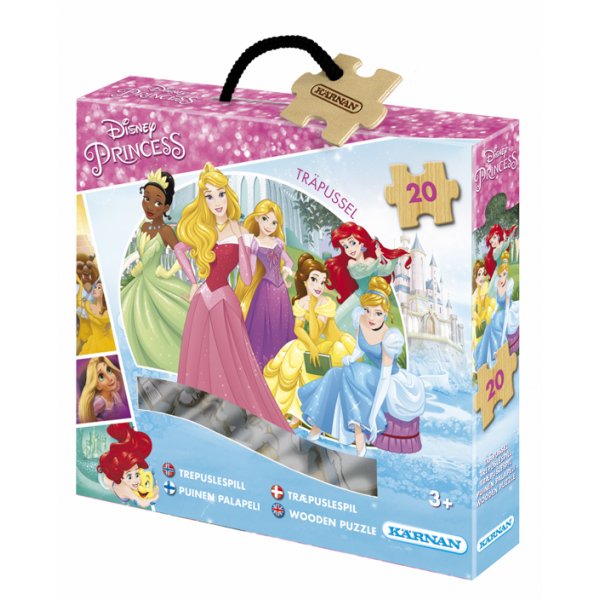 Eske med puslespill 20 brikker - Disney Princess