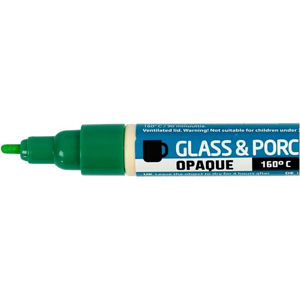 Porslin- och glaspenna - mixade färger - täckande - 12 st Porslin- och glaspenna - mixade färger - täckande - 12 st