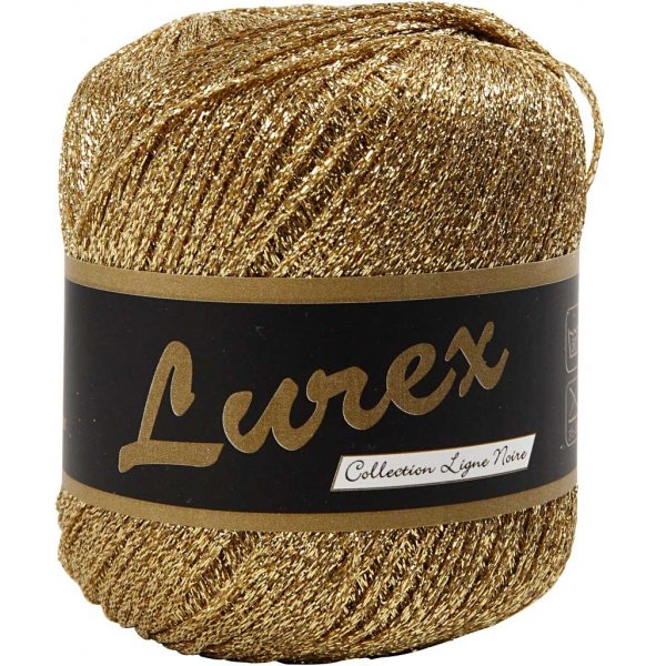 Lurex Garn - guld - 25 g Lurex Garn - guld - 25 g