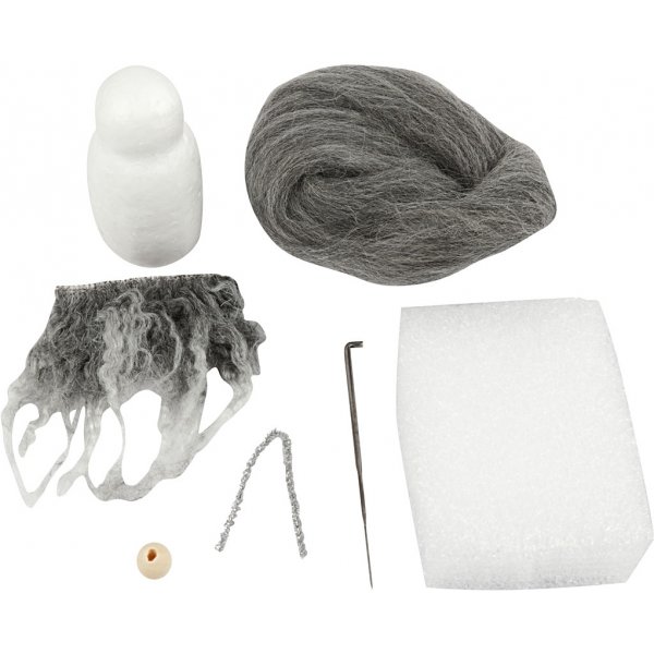 Mini DIY Kit - gråmelerad - Jultomte Mini DIY Kit - gråmelerad - Jultomte