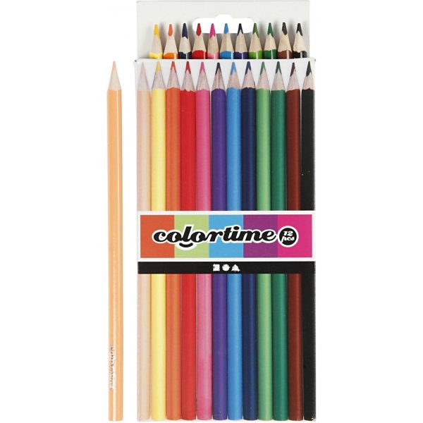 Colortime Färgblyerts - mixade färger - 12 st Colortime Färgblyerts - mixade färger - 12 st