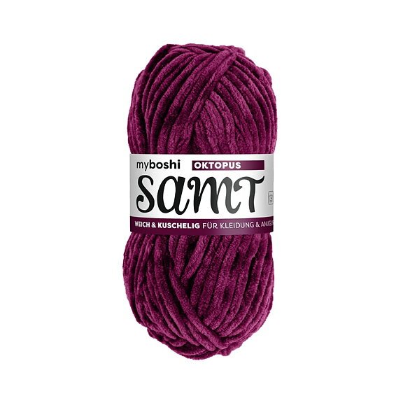 Myboshi Samt - 100 g - Lilla - Myboshi garn, Garn, Strikke, hækle, knytte og væve