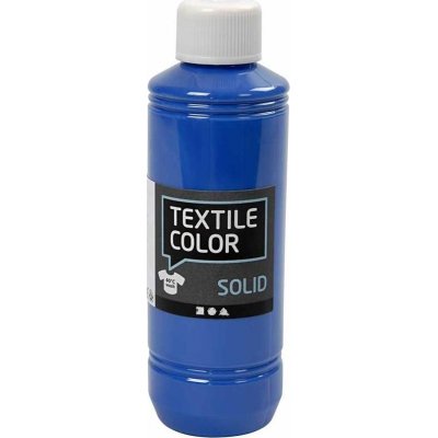 Tekstil Solid tekstilmaling - strlende bl - dkkende - 250 ml