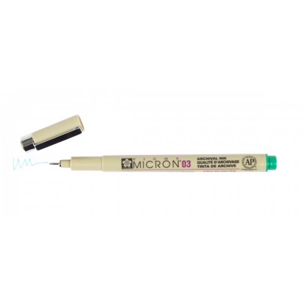 Pigma Micron Green - 0,35 mm - Fineliners, Penne, Penne, kridt & tusch
