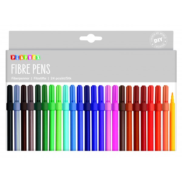Fiberpenna 24 st smal Fiberpenna 24 st smal