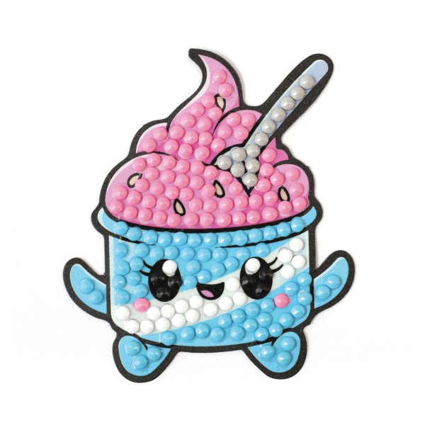 Diamond painting magneter f�r barn - Yummy, 5 st