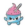 Diamond painting magneter f�r barn - Yummy, 5 st