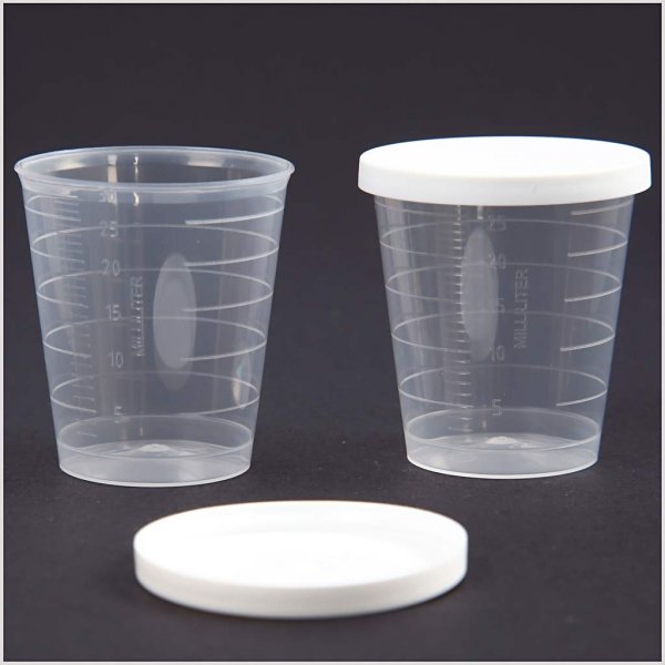 Bägare med lock - 30 ml - 75 st Bägare med lock - 30 ml - 75 st