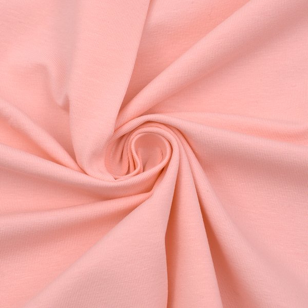 Bomullsstretchjersey Basic 2 – 150 cm - Rosa - Bomullsstrech, Bomullstyg, Tyger