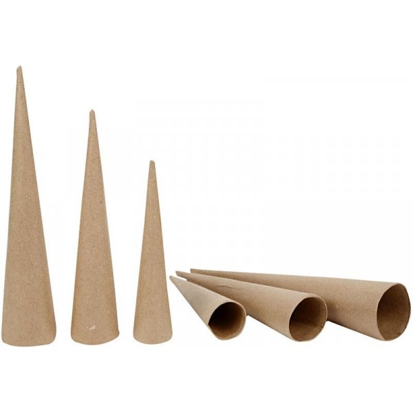 Höga strutar - Ø4-5-6 cm - 3 st Höga strutar - Ø4-5-6 cm - 3 st
