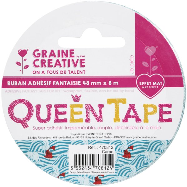 Queen tejp carp 48 mm x 8 m Queen tejp carp 48 mm x 8 m