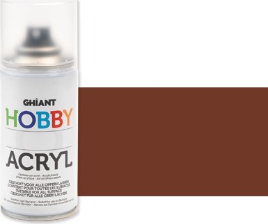 Spraymaling Ghiant Hobby Acrylic 150 ml - Brown - Spraybokser, Spraymaling, Hobbymaling