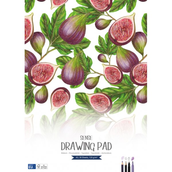 Tegneblok Sense 120 g - A3