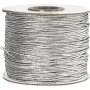 Elastiskt snre 1 mm - silver metallic - 100 m