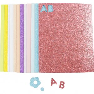 Dekorgummi Soft Foam Ark 14x25 cm 2 mm Pastellf�rger 12 st