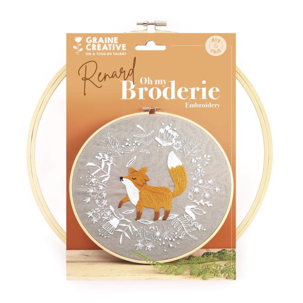 Broderikit med r�vmotiv