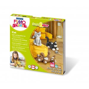 Modellereset Fimo Kids Form&Play - Katt