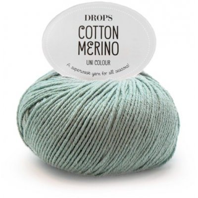 DROPS Cotton Merino Uni Color garn - 50g - Naturlig (01)
