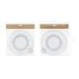 Organzap�sar med dragsko 25 cm - vit