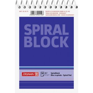 Spiralblok - A7 (50 sider)