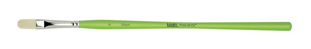 Syntetisk pensel Liquitex Filbert - nr. 6 - Akrylpensler, Pensler