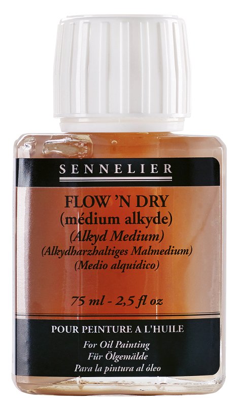 Oliemedium Sennelier 75 ml - Flow N Dry - Medium til oliemaling, Malermedium, Fernis og kunstner medier til kunstmaling