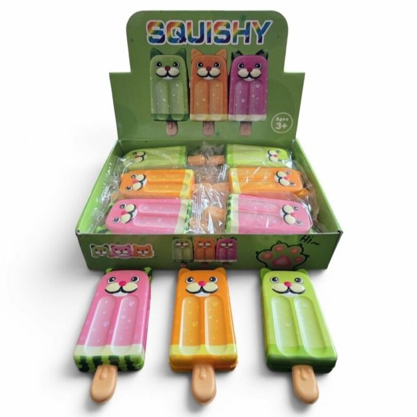 Mystery Squishy Popsicle Cat - 11cm
