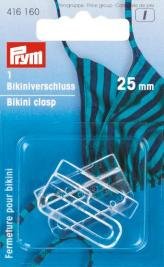 Spenner for bikini/skjerpet gjennomsiktige løkker plast 25 mm