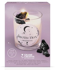Gör-det-själv ljusset med svart obsidian Gör-det-själv ljusset med svart obsidian