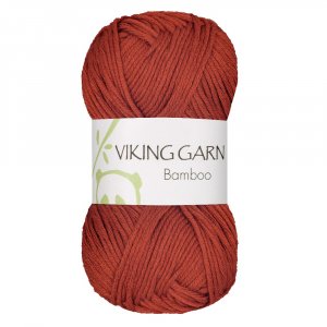 Viking garn Bamboo 50g - Brnd orange (653)