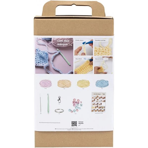 Start DIY Kit Virkning, mixade färger, Väskor Start DIY Kit Virkning, mixade färger, Väskor