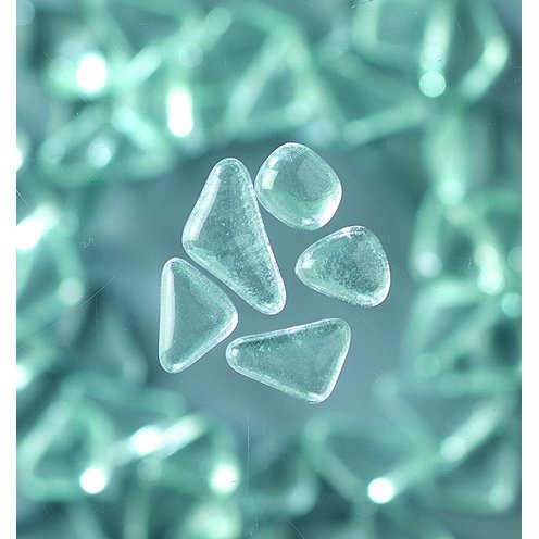 MosaixSoft - glasmosaik 8 - 25 mm - transparent 200 g ~ 140 st.