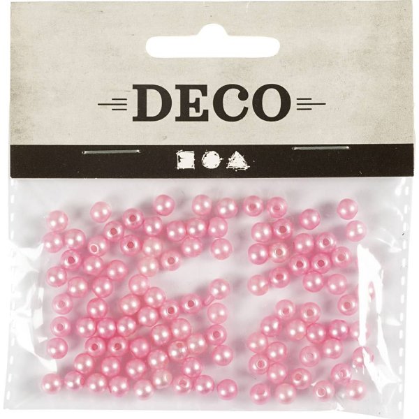 Vaxpärlor 5 mm Rosa 100 st Vaxpärlor 5 mm Rosa 100 st